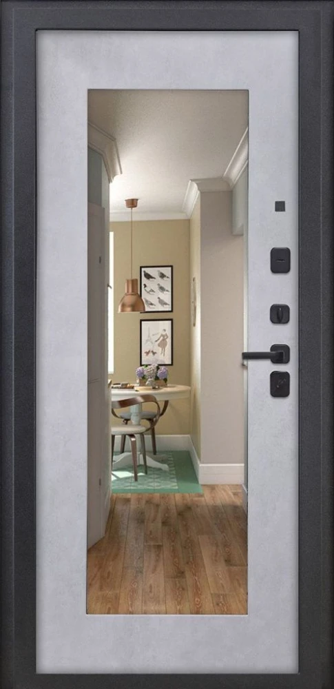 Входная дверь ДвериПРО Модель L-49 ФЛЗ-603 Бетон снежный DPRO200504 внутренняя сторона