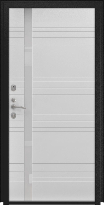 Входная дверь L-43 A-1 (16мм, белая эмаль) внутренняя сторона