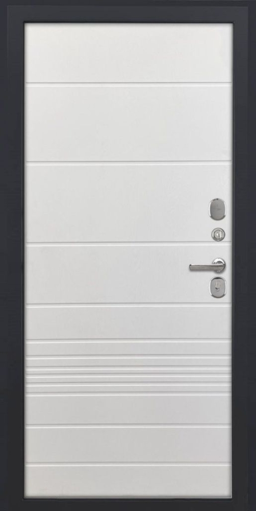 Входная дверь ДвериПРО Модель L-48 ФЛ-700 (10мм, ясень белый) DPRO196549 внутренняя сторона