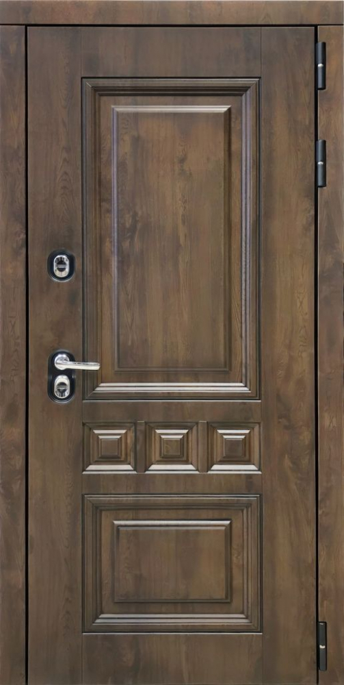 Входная дверь ДвериПРО Аура ПВХ 10мм Астрод Velutto Grigio DPRO198161 внешняя сторона